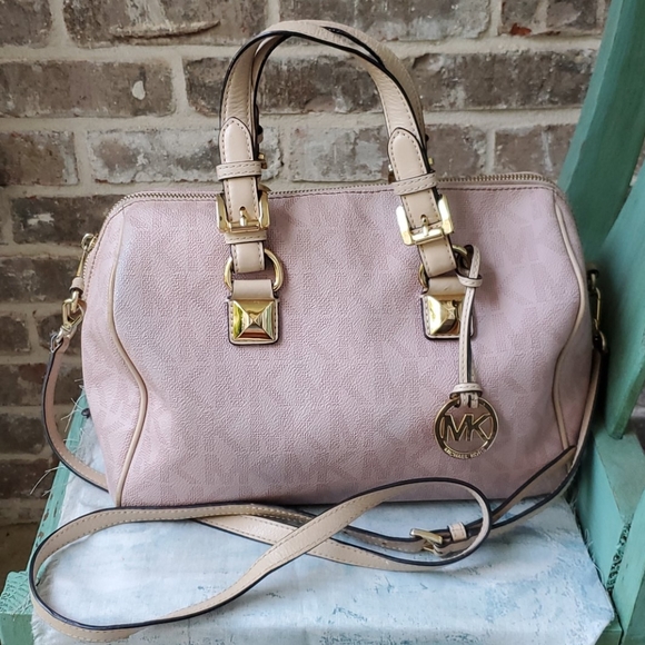 Michael Kors Handbags - RARE Michael Kors Pink Grayson Signature Limited